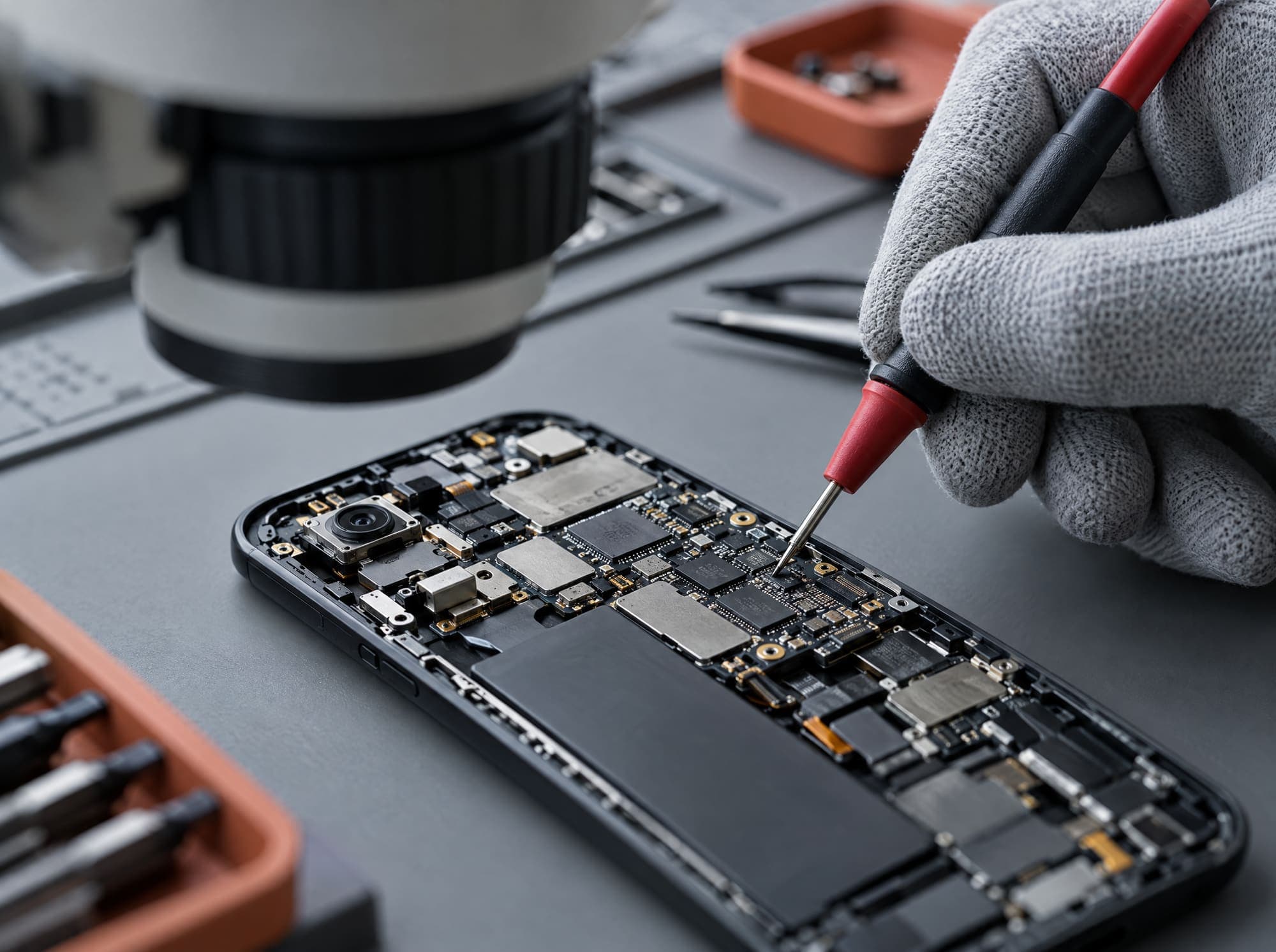 Diagnostic au multimètre sur une carte mère